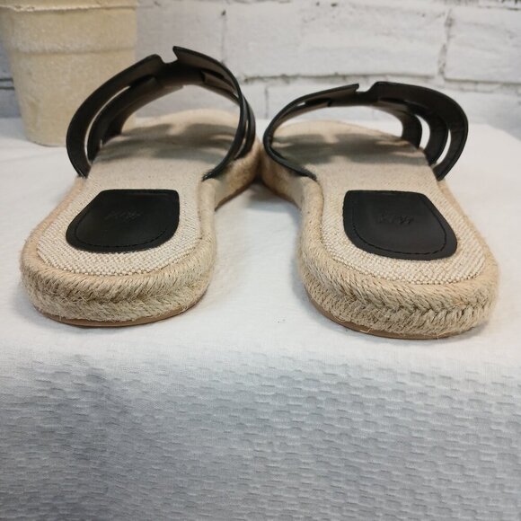 H & M WOMENS ESPADRILLE SANDALS BLACK SIZE 37 (US SIZE 6.5) - Picture 2 of 9